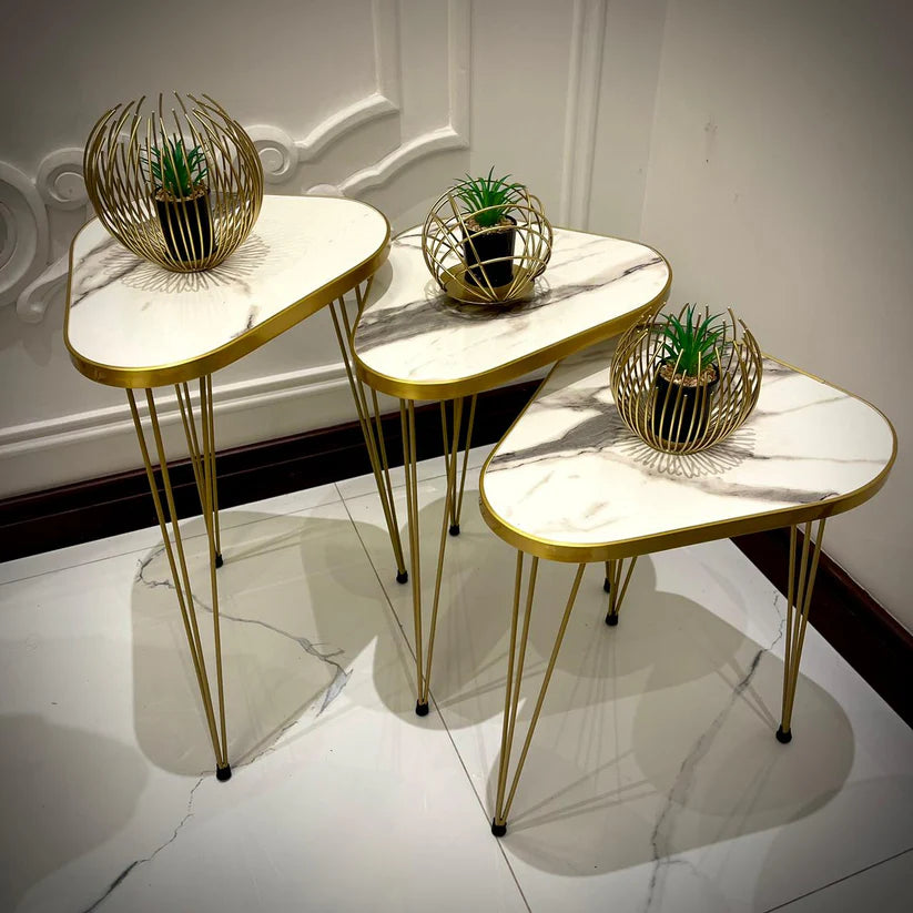 Modern Nesting Coffee Tables – Set of 3 Stylish End & Side Tables